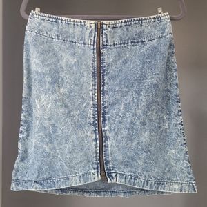 Y2K Acid Wash Denim Skirt